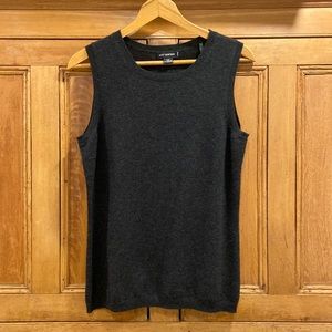Holt Renfrew cashmere vest. Charcoal in colour.